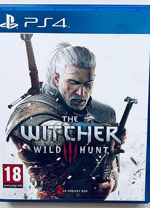 The witcher 3 wild hunt, б/у, русская версия - диск для playstation 4