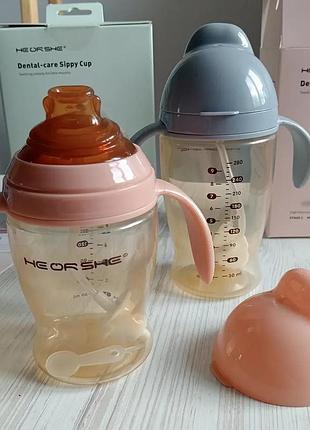 Поильник heorshe dental-care sippy cup🦷👶