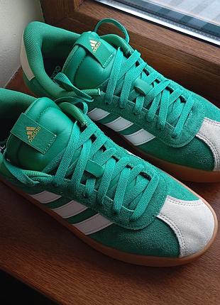 Кроссовки adidas jp5285 vl court 3.0 оригинал стан идеальной р.40.5 натуральная замша