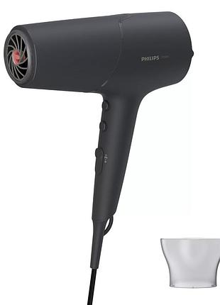 Фен для волос philips 5000 series с насадкой-концентратором 2100вт темно-серый (bhd504/00)