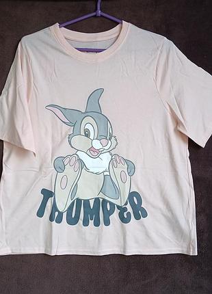 Футболка женская disney, зайка, m, eur 40-42