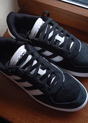Кроссовки adidas breaknet sleek ih5466 черные новые натуральная замша р.36.5