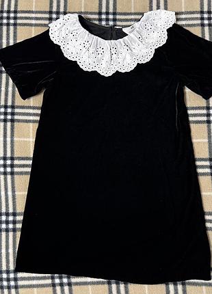 Сукня велюрова з комірцем h&m 4-5 років 104-110 см