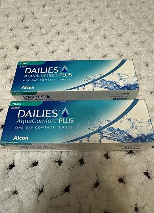Контактные линзы dailies aquacomfort plus, 30 шт - 1.75