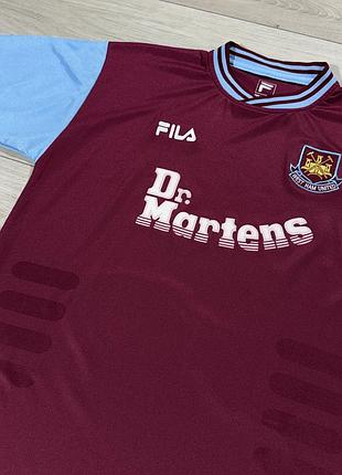 Вінтажна футбольна футболка джерсі fila west ham 2001-03 united dr