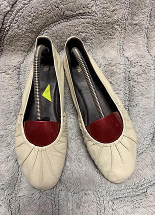 Балетки жіночі zara 40 р.( уст 25.5/26 см,шкіра повністю