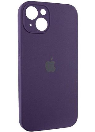 Чехол silicone case full camera protective (aa) для apple iphone 13 (6.1") фиолетовый / elderberry 2
