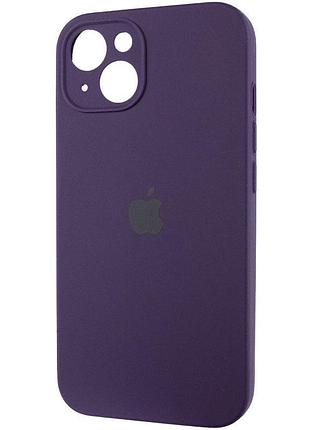 Чехол silicone case full camera protective (aa) для apple iphone 13 (6.1") фиолетовый / elderberry 3