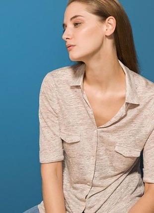 Льняная тенниска massimo dutti