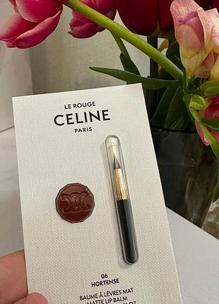 ✨ оригинал пробник сатиновой помады для губ le rouge celine в оттенке 06 💄 оригинал