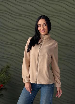 Флисовая женская кофта на молнии "jacket"