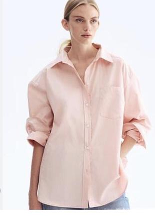 Котонова сорочка оверсайз h&m