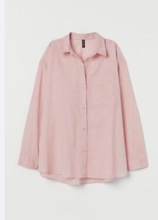 Котонова сорочка оверсайз h&m 2