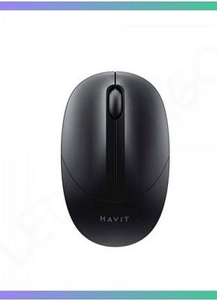 Бездротова миша havit ms54gt чорна 1600 dpi компактна мишка для пк і ноутбука
