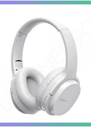 Наушники накладные беспроводные havit hv-i62 белые bluetooth для музыки и звонков