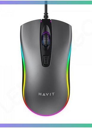 Дротова миша havit hv-ms72 usb 1200 dpi оптична миша для комп'ютера та ноутбука