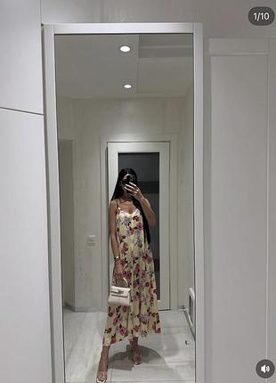 Ніжна сукня міді вільного крою zara