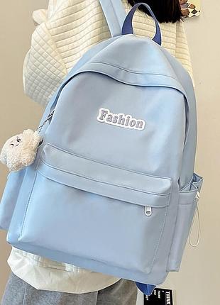 Женский городской рюкзак в голубом цвете