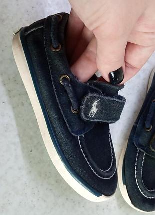 Спортивные замшевые мокасины polo ralph lauren