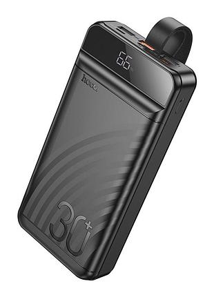 Универсальная мобильная батарея power bank hoco j123b element 22.5w+pd20w with digital display 30000 mah черный