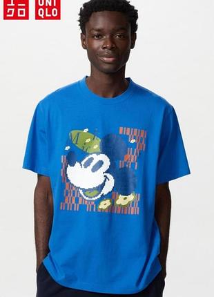 Футболка с рисунком микки мауса uniqlo
