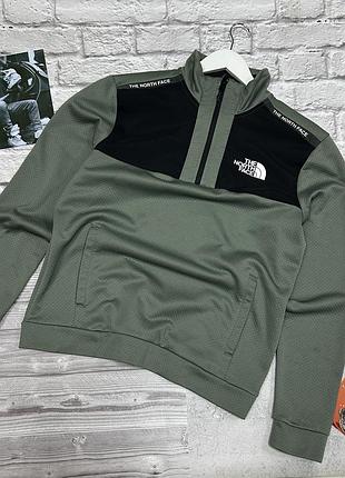 Чоловіча кофта джемпер the north face mountain athletics 1/4 zip термо для тренувань бігу залу хайкінга трекінга спортивна оригінал бу розмір м