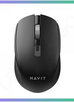 Бездротова миша havit ms51wb чорна дворежимна bluetooth 2.4ghz для комп'ютера ноутбука
