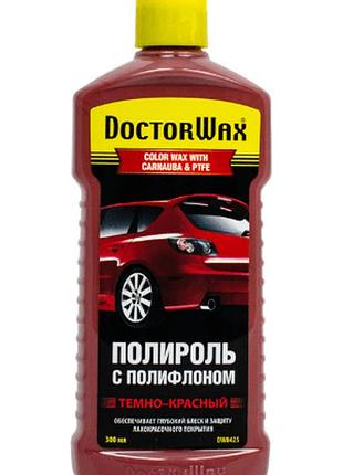 Полироль doctorwax dw8425 цветная полироль с полифлоном. темно-красная