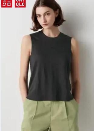 Майка льняная uniqlo