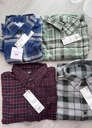 Сорочка фланель uniqlo