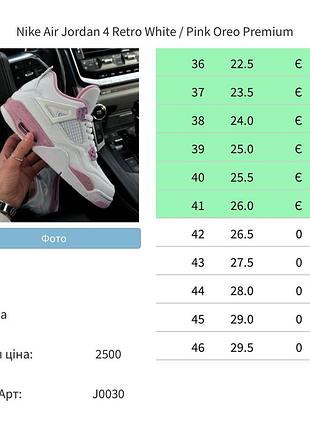 Air jordan 4 retro whitepink premium