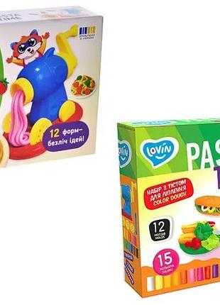 Набор для лепки с тестом "pasta time" lovin41195 12 форм маса для ліпки