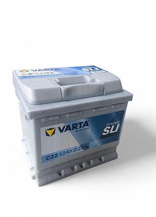 Аккумулятор 52ah-12v varta bd (207х175х190)