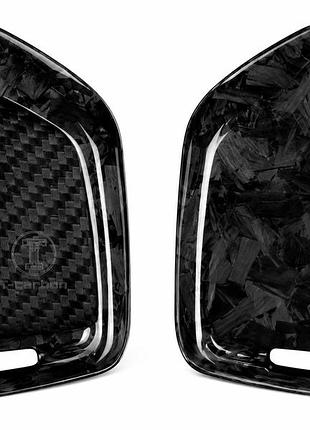 Карбоновый чехол для ключа bmw x5 x3 5 series 2 series i3 7 series i4 x4 x7 ix x1 x6 4 series 3 series x2 черный