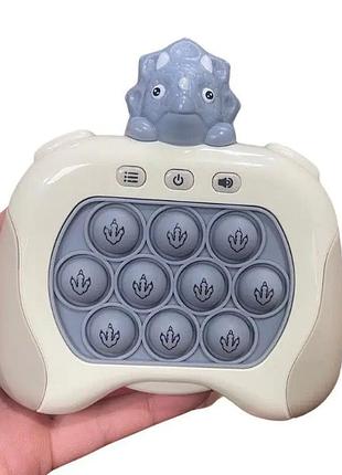Електроний антистрес pop it pro «динозавр», quick push pop it pro, simple dimple