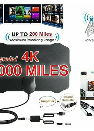 Цифрова телевізійна антена, 4k hd tv dtv box, антена для телевізора