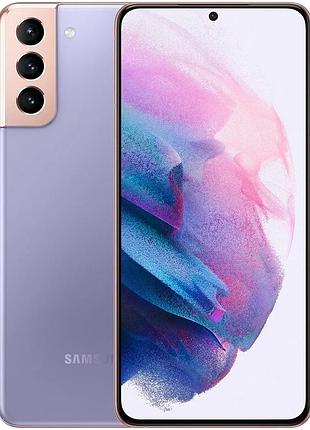 Смартфон samsung galaxy s21 (g991b) 8/256gb phantom violet 2 sim 5g 6.2" exynos 2100 nfc gps ip68 4000 ма·ч gg
