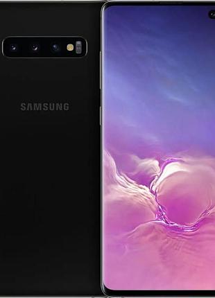 Смартфон samsung galaxy s10+ (g975f) 8/128gb black 2sim lte 6.4" 3040x1440 522 ppi nfc 4100 mah 4k uhd потужний