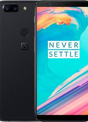 Смартфон oneplus 5t 8/128gb black 2sim 6" gps 16+20 мп premium