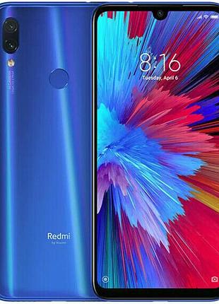 Смартфон xiaomi redmi note 7 3/32gb neptune blue 6.3" lte 2 sim nano-sim 4000 mah 48 мп+5 мп ips 2340x1080 потужний