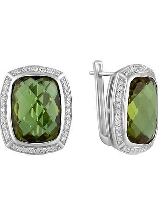 Срібні сережки komilfo з султаніт султанітом 18.613ct (2104391)