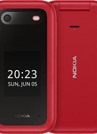 Мобільний телефон nokia 2660 flip red 2 sim 2.8" 4g 1450 mah надійний