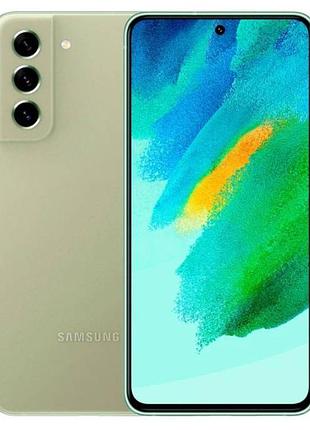 Смартфон samsung galaxy s21fe 5g (g990b) 6/128gb olive 6.4”, 2 sim, full hd+, 4500 мач, nfc, bluetooth 5.0 premium