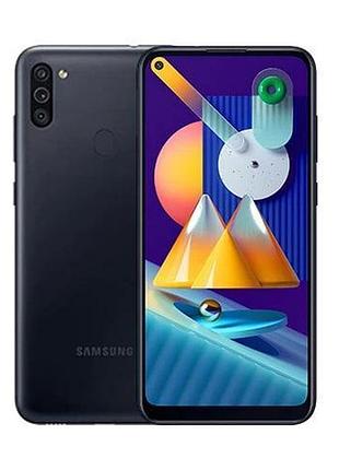 Смартфон samsung galaxy m11 (m115f) 3/32gb black 2 sim 6.4" snapdragon 450 5000 мач nfc якісний