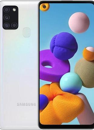 Смартфон samsung galaxy a21s 4/128gb white (sm-a217f) 2 sim nfc 6.5" 48 мп 5000 mah