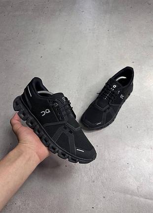 On running cloud 6 triple black sneakers shoes eu 40 original кросівки он клауд 6 оригінал