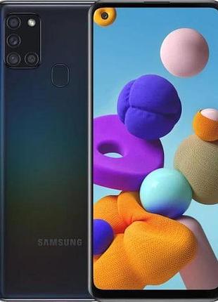 Смартфон samsung galaxy a21s 3/32gb black (sm-a217f) 2 sim nfc 6.5" 48 мп 5000 mah потужний