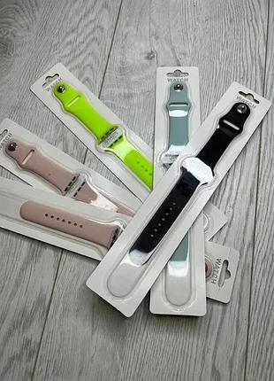 Ремешок apple watch original 38/40mm black pink turquoise green. потужний