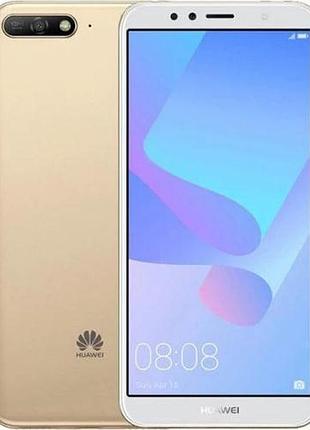 Смартфон huawei y6 2018 gold 2/16gb, 2 sim lte 5.7" ips snapdragon 425 13 мп 3000 маг smart