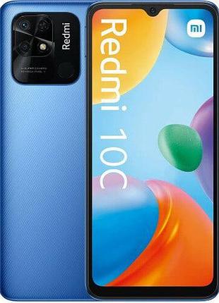 Смартфон xiaomi redmi 10c 4/64 ocean blue 2 sim 6.71" ips snapdragon 680 nfc 5000 mah